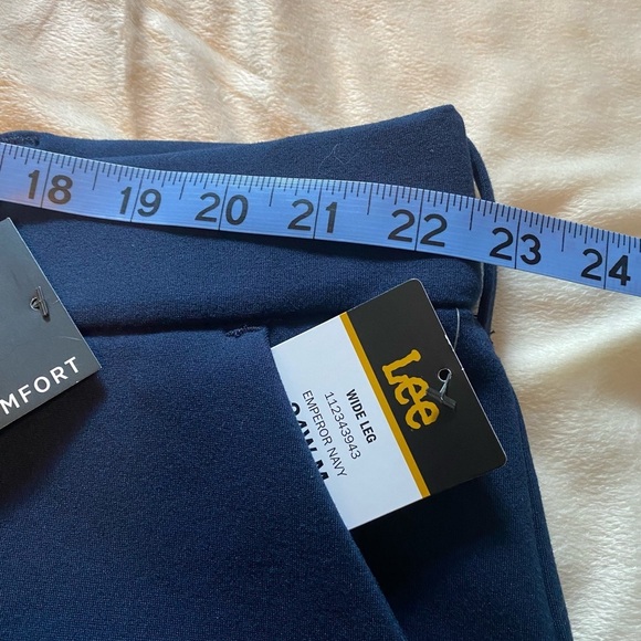 NWT Sz 24W Lee Ultra Lux Comfort Trousers Classic Wide-Leg Med Rise - Picture 5 of 8